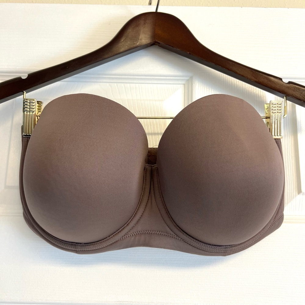 Wacoal Red Carpet Full Figure Underwire Strapless Bra size 36G 36DDDD brown